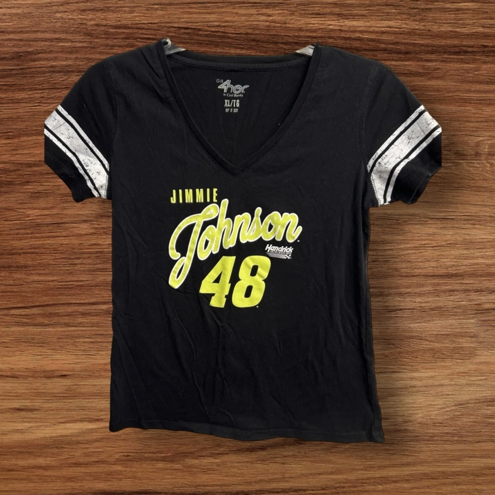 Jimmie Johnson #48 Nascar Print T Shirt Size Extra Large 4 Her By Carl Banks